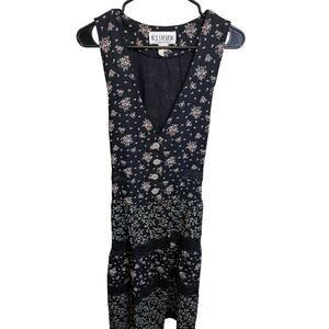Vintage 90s R.J. Stevens Sleeveless Floral Maxi Length Cottage Dress Size 8